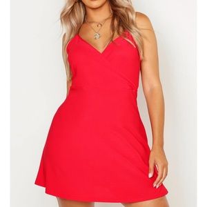 Boohoo Red Sundress